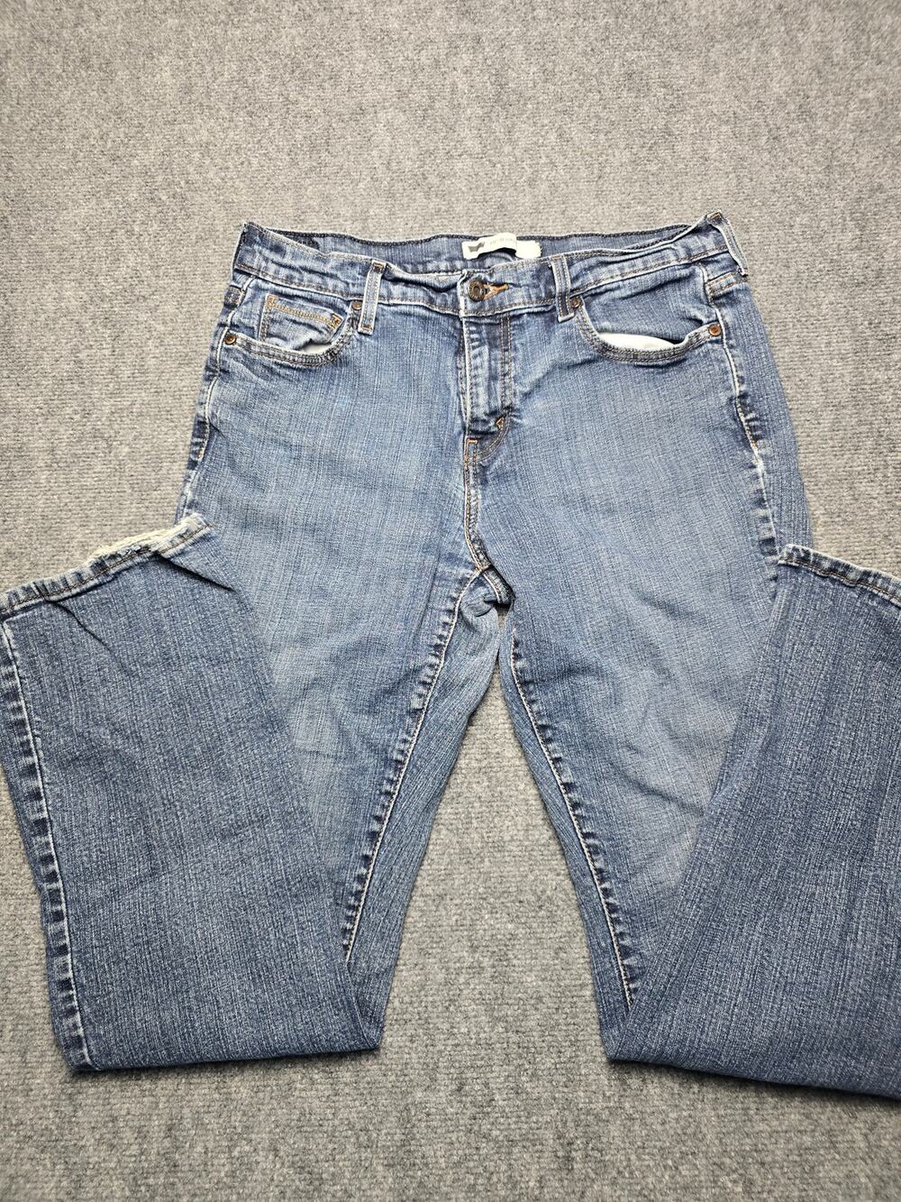 Levi's 515 Bootcut Jeans Womens 12M W31 L32 Medium Wash Stretch Denim